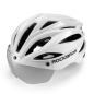 Preview: ROCKBROS | Fahrradhelm mit abnehmbarem Visier – Integrierter Schutzhelm (58-62 cm)
