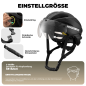 Preview: ROCKBROS | Fahrradhelm mit abnehmbarem Visier – Integrierter Schutzhelm (58-62 cm)