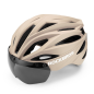 Preview: ROCKBROS | Fahrradhelm mit abnehmbarem Visier – Integrierter Schutzhelm (58-62 cm)