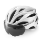 Preview: ROCKBROS | Fahrradhelm mit abnehmbarem Visier – Integrierter Schutzhelm (58-62 cm)