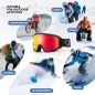 Preview: Qunature | Skibrille – Antibeschlag mit Doppelglas für Wintersport