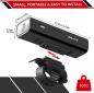 Preview: ROCKBROS | USB LED-Fahrrad-Frontlicht – Wasserdicht, wiederaufladbar, 400 Lumen (4 Modi)