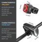 Preview: ROCKBROS | Fahrradlicht-Set – StVZO-zertifiziert, 100 Lux, wasserdicht und USB-aufladbar