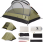Preview: Qunature | Campingzelt – Wasserdichtes 2-Personen Rucksackzelt mit stabiler X-Struktur