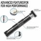 Preview: ROCKBROS | Mini Fahrradpumpe mit Barometer – 120 PSI Hochdruck Luftpumpe für Presta & Schrader Ventile