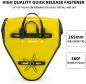 Preview: ROCKBROS | Gepäckträgertasche – 100% wasserdichte Fahrradtasche mit Schultergurt, 20L, für Hinterrad, in Gelb/Schwarz/Gold