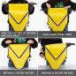 Preview: ROCKBROS | Gepäckträgertasche – 100% wasserdichte Fahrradtasche mit Schultergurt, 20L, für Hinterrad, in Gelb/Schwarz/Gold