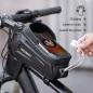 Preview: ROCKBROS | Fahrradrahmentasche – Wasserdichte Handytasche für Fahrräder, geeignet für Geräte bis 6,5''