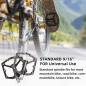 Preview: K203 ROCKBROS Fahrradpedale Rennrad Pedale Aluminium Platform Pedale Ultraleicht Antirutsch Fahrrad Pedale 9/16 Zoll für MTB E-Bike Stadtrad