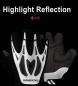 Preview: S227BK ROCKBROS Fahrrad Handschuhe Halbfingerhandschuhe mit Reflektierende Skeleton-Design Anti-Rutsch Stoßdämpfend MTB Rennrad Handschuhe Unisex M-XXL