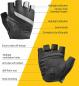 Preview: S247 ROCKBROS Fahrradhandschuhe Touchscreen Sport Halbfinger Handschuhe Reflektierend