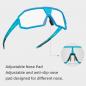 Preview: ROCKBROS | Photochrome Radbrille – Fahrrad Sonnenbrille für Damen & Herren, UV-Schutz, Wechselsicht, Schwarz