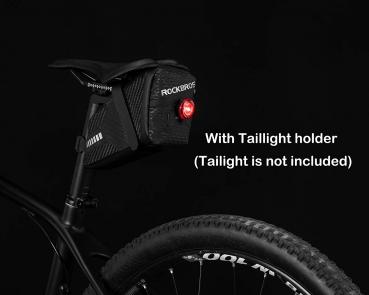 Preview: ROCKBROS | Fahrradsatteltasche – Satteltasche für MTB, Rennrad und Faltrad, ca. 1,5L, in Schwarz