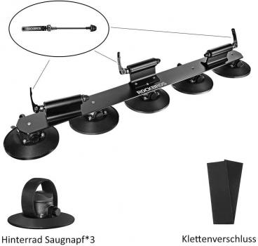 Preview: ROCKBROS | Fahrradträger Dachgepäckträger mit Saugnäpfen – Schnellmontage für 3 Fahrräder, ideal für Autos mit flachem Dach