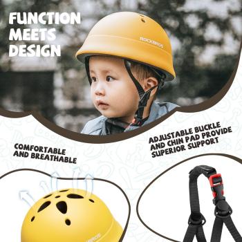 Preview: ROCKBROS | Kinder Fahrradhelm – Schutzhelm für sicheres und stylisches Radfahren
