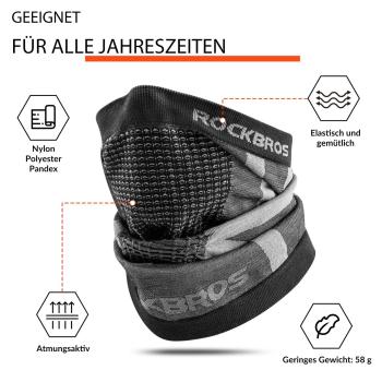 Preview: ROCKBROS | Winter Multifunktionstuch – Warm, atmungsaktiv und vielseitig einsetzbar