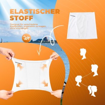 ROCKBROS | Sommer Multifunktionstuch – Eisenseide Halstuch für Motorrad/Fahrrad, UPF50+ Sonnenschutz