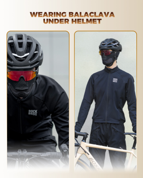 ROCKBROS | Motorrad Sturmhaube – Fleece Balaclava Kopfhaube für Schutz & Wärme, Fahrrad/Motorrad