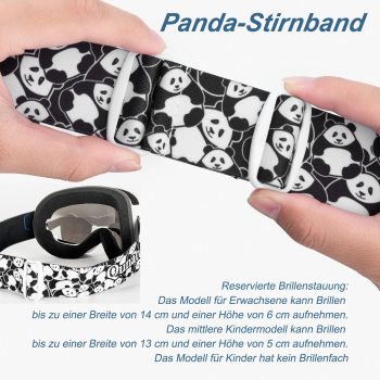 Qunature | Ski- & Snowboardbrille für Brillenträger – Antibeschlag, für Kinder