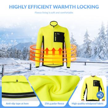 Preview: ROCKBROS | Winterjacke Sportanzug – Warm, Winddicht, Fahrradjacke (M-4XL)