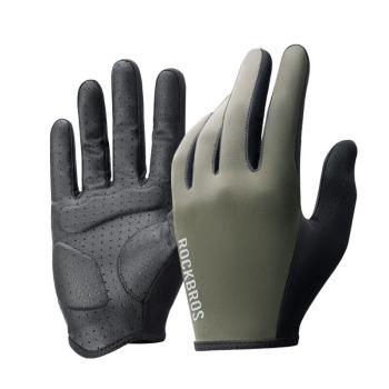 1611000700 grey, ROCKBROS Road-to-Sky Gloves Bicycle Gloves Touch Screen Full Finger Comfortable
