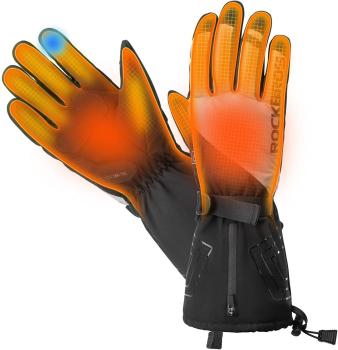 1641001300, ROCKBROS Winter Heated Gloves Electric Warm Touch Screen Motorcycle Bike