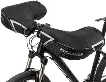 ROCKBROS | Lenkerstulpen – Winddichte, Wasserabweisende Handschuhe für Fahrrad, Motorrad, Roller & Scooter mit Reflektierenden Details