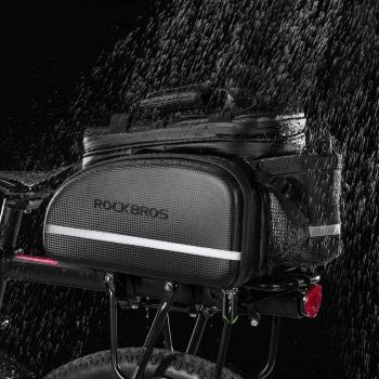 Preview: ROCKBROS | Fahrrad Gepäckträgertasche – Wasserdichte Transporttasche mit 10-35L Kapazität, Praktische Kameratasche für Fahrräder