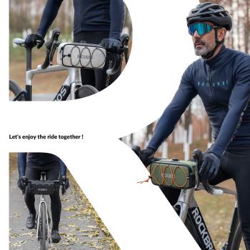 Preview: 3011002400 (white, black, grey, green, orange), ROCKBROS handlebar bag bike bag patented design front bag