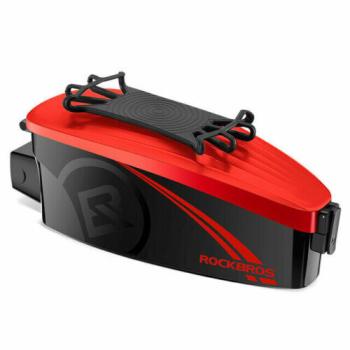 Preview: ROCKBROS | Rahmentasche mit Handyhalterung – Für Smartphones von 4-6,5 Zoll, In 3 Farben (Schwarz, Weiß, Rot)