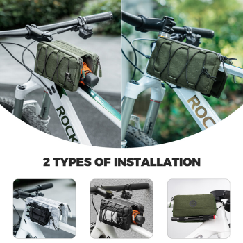 ROCKBROS | 1L Fahrrad Doppel-Rahmentasche – Oberrohrtasche für Rennrad & MTB – 5 Farben