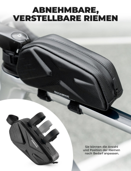 ROCKBROS | 1,4L Wasserdichte Rahmentasche für Fahrräder – Perfekt für Smartphones bis 6,8 Zoll