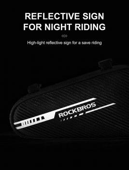Preview: ROCKBROS | Rahmentasche – Wasserdichte Dreiecktasche für Mountainbike und Rennrad