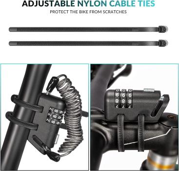 Preview: ROCKBROS | Leder Fahrradgriffe – Anti-Rutsch Handgriffe mit Doppel-Lock für Lenker 22.2mm