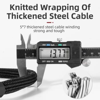 ROCKBROS | Fahrrad Kabelschloss – 5-stellige Zahlenkombination, Schwarz, Robust & Sicher