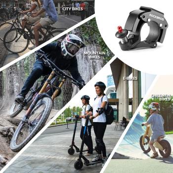 ROCKBROS | Fahrradklingel – Klare & Langanhaltende Töne für 22,2 mm Lenker | MTB & Citybike