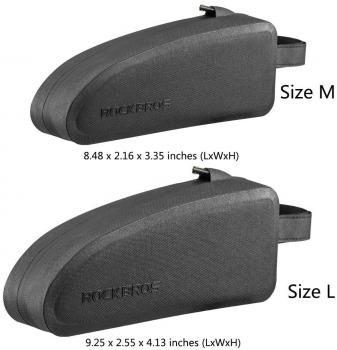 Preview: ROCKBROS | Rahmentasche – Wasserdichte Oberrohrtasche für MTB und Rennrad, 1,6L / 1L