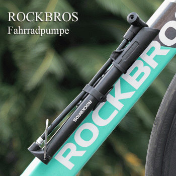 ROCKBROS | Fahrrad Standpumpe – Kompakt, leistungsstark und vielseitig