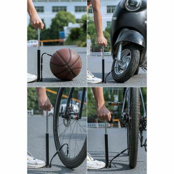 ROCKBROS | Mini Fahrradpumpe mit Barometer – 120 PSI Hochdruck Luftpumpe für Presta & Schrader Ventile