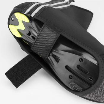 Preview: ROCKBROS | Überschuhe Fahrrad Shoecover Überzieher für Radsport Rennrad MTB Abdeckung Windfest Damen Herren Unisex Schwarz (S für 38-42/ L für 42-46)