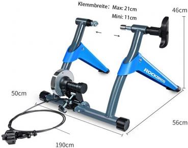 Preview: ROCKBROS | Rollentrainer – Heimtrainer für Fahrräder mit 8 Gängen und Kabelkontroller