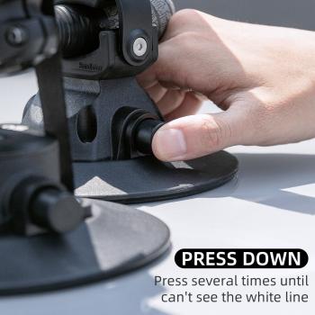 Preview: ROCKBROS | Fahrradträger für Auto-Dachträger mit Saugnäpfen – Aluminium, Schnelle Montage, für 1 Fahrrad