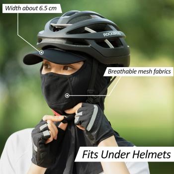 Preview: ROCKBROS | Fahrrad Sturmhaube – UV-Schutz Balaclava für Sommer, Kühlende Gesichtshaube für Outdoor-Aktivitäten (Unisex)