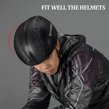 ROCKBROS | Helmüberzug Helmet Cover – Wasserdichte Regenkappe für Fahrradhelm (Schwarz, Weiß, Grün)
