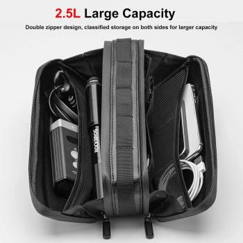 Preview: B67, ROCKBROS Bike Frame Bag Bicycle Triangle Bag Front Frame Top Tube Bag Water Resistant Large Capacity Storage Bag for Mountain Bikes, E-bikes, Racing Bikes 2.5L/1.5L