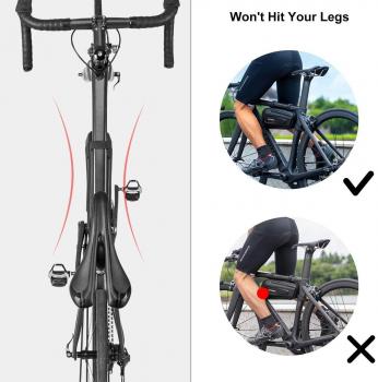 Preview: B67, ROCKBROS Bike Frame Bag Bicycle Triangle Bag Front Frame Top Tube Bag Water Resistant Large Capacity Storage Bag for Mountain Bikes, E-bikes, Racing Bikes 2.5L/1.5L