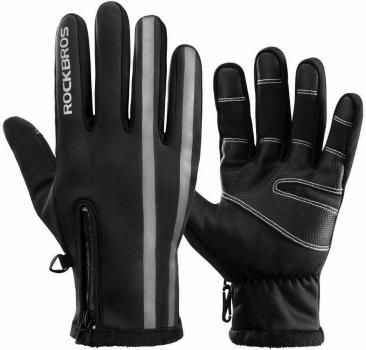 ROCKBROS | Winter Motorrad- und Fahrradhandschuhe – Touchscreen, Wasserdicht, Winddicht für Herren und Damen