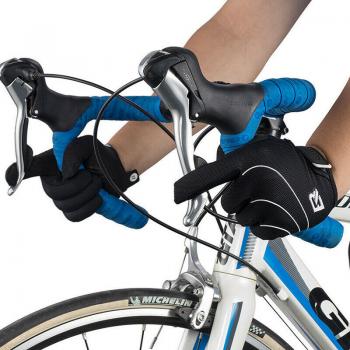 S107-1 (M,L,XL,XXL), ROCKBROS Fahrrad Handschuhe Outdoors Vollfingerhandschuhe Sport Warm Schwarz