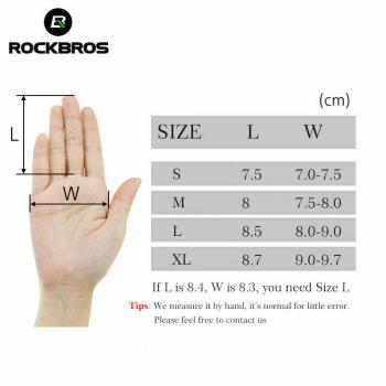 S107-1 (M,L,XL,XXL), ROCKBROS Fahrrad Handschuhe Outdoors Vollfingerhandschuhe Sport Warm Schwarz