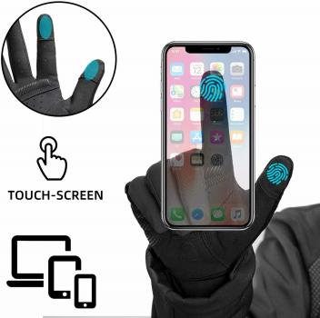ROCKBROS | Touchscreen-fähige, rutschfeste und reflektierende Sporthandschuhe für Frühling/Herbst | Training Handschuhe für Herren und Damen, S-XXL